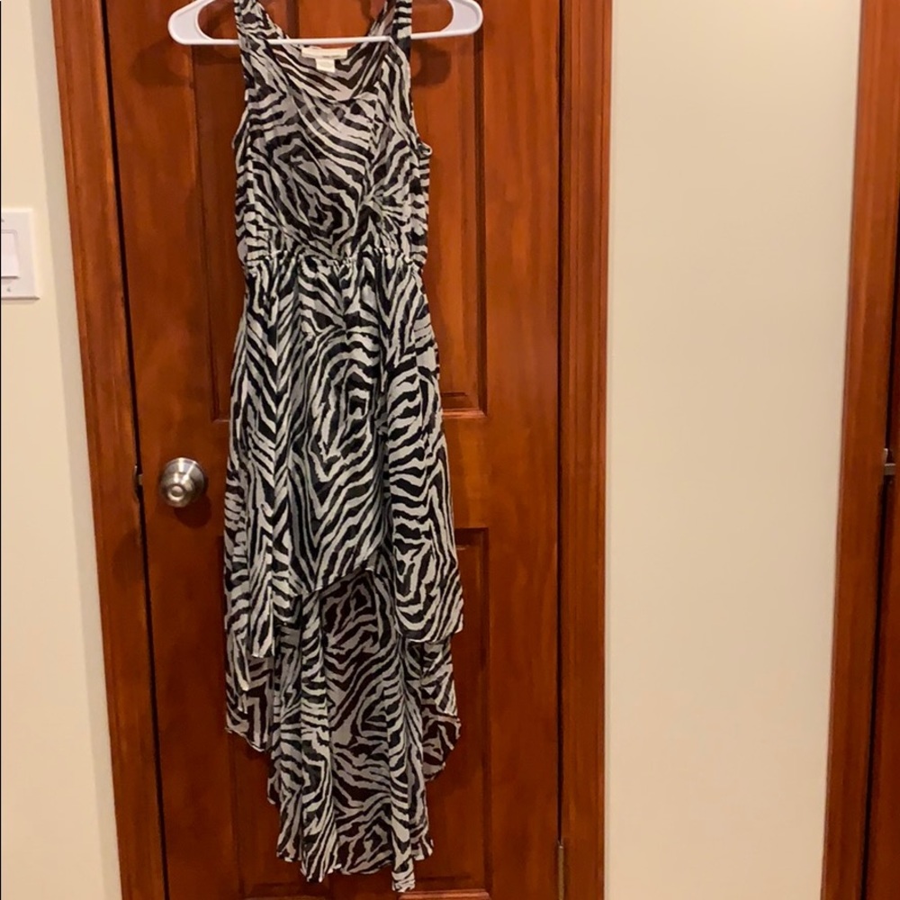 Sans souci High Low zebra print dress